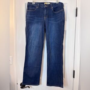Carhartt Women’s Boot Cut Jeans in Dark Blue Denim